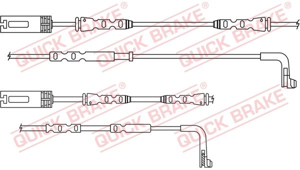 QUICK BRAKE Сигнализатор, износ тормозных колодок WS 0381 A